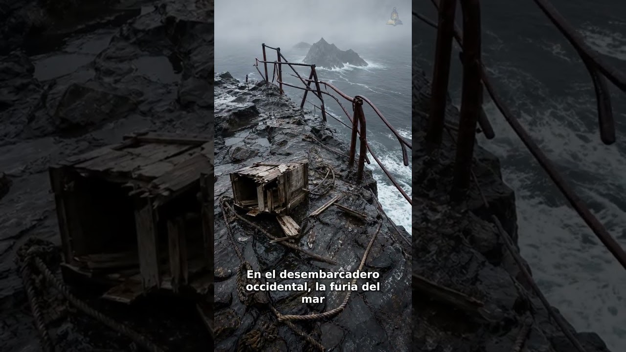 Faro de las Islas Flannan bajo una tormenta